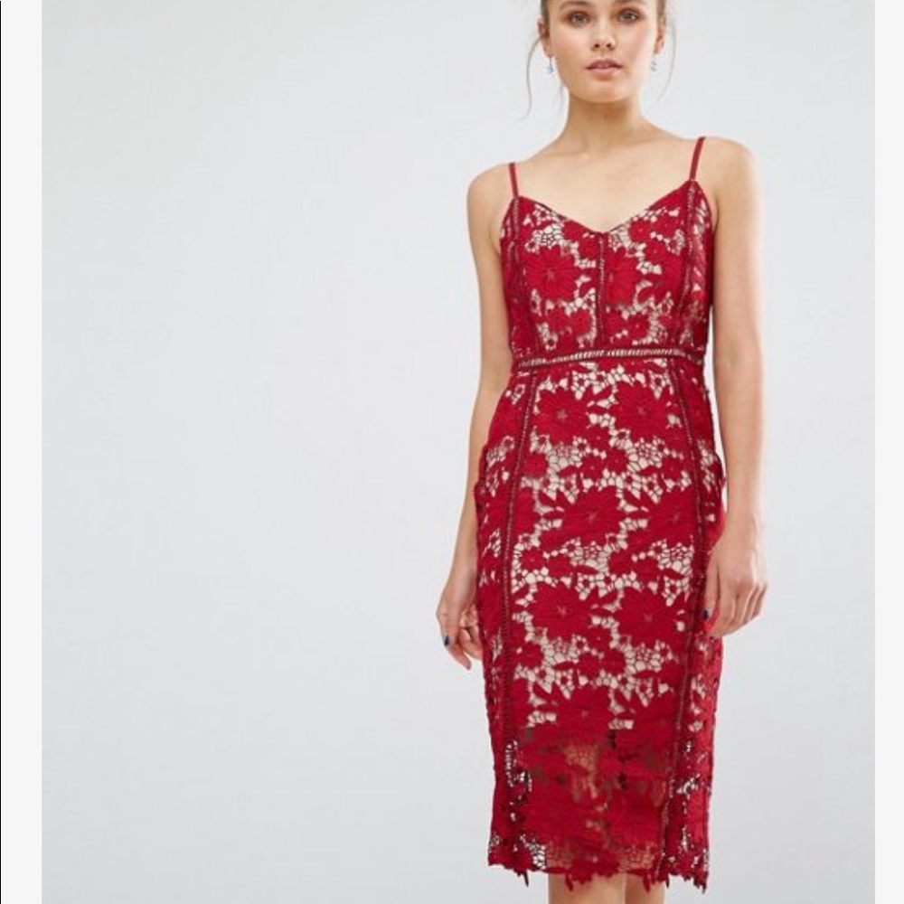 ASOS New Look Premium Lace Bodycon Dress